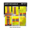 Northmon Safety Hi Vis Short Sleeve Mesh Safety Vest - ANSI Class 3 - XL NM-SV-102-YW-XL